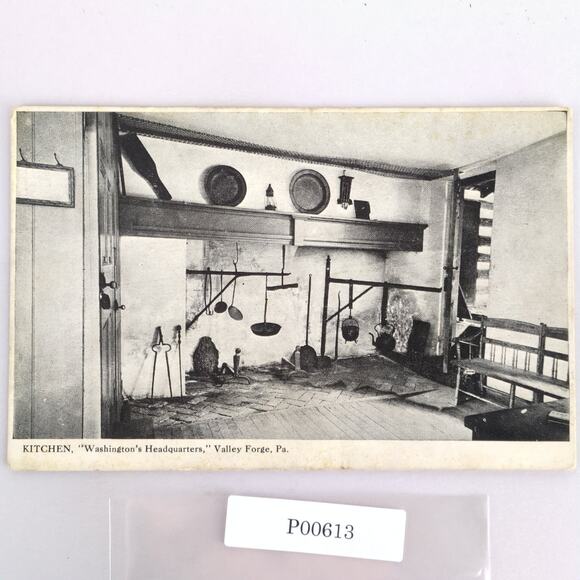 Kitchen George Washington's Headquarters Valley Forge PA 1900s Postcard - Picture 1 of 2
